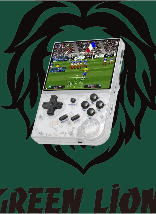 GREEN LION - GP PRO Gaming 17 consoles in 1 with more than 5400 games and 10Hrs Standby /PS1 / Vertical Arcade CPS/ NeoGeo/ FBAHACK/ MAME/ GBA/ NES/ SMS/ MD/ GBC/ GB/ PCE/ NGPC/ GE/ WSC/ SNES- transparent - Image 1
