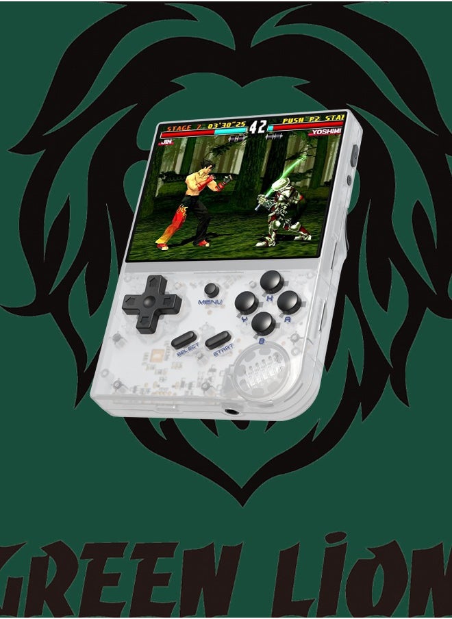 GREEN LION - GP PRO Gaming 17 consoles in 1 with more than 5400 games and 10Hrs Standby /PS1 / Vertical Arcade CPS/ NeoGeo/ FBAHACK/ MAME/ GBA/ NES/ SMS/ MD/ GBC/ GB/ PCE/ NGPC/ GE/ WSC/ SNES- transparent - Image 1