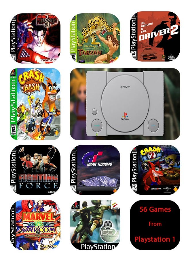 GREEN LION - GP PRO Gaming 17 consoles in 1 with more than 5400 games and 10Hrs Standby /PS1 / Vertical Arcade CPS/ NeoGeo/ FBAHACK/ MAME/ GBA/ NES/ SMS/ MD/ GBC/ GB/ PCE/ NGPC/ GE/ WSC/ SNES- transparent - Image 1