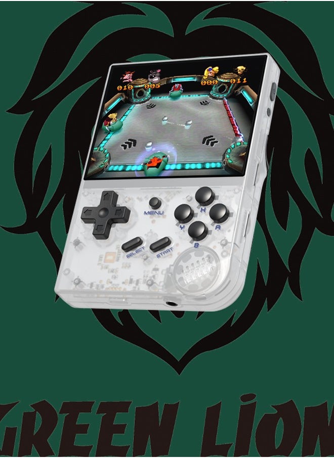 GREEN LION - GP PRO Gaming 17 consoles in 1 with more than 5400 games and 10Hrs Standby /PS1 / Vertical Arcade CPS/ NeoGeo/ FBAHACK/ MAME/ GBA/ NES/ SMS/ MD/ GBC/ GB/ PCE/ NGPC/ GE/ WSC/ SNES- transparent - Image 1