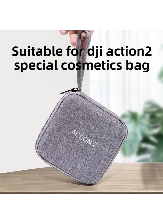 Generic Suitable For DJI Action 2 Storage Bag ACTION 2 Clutch Bag Portable Waterproof Protection Box-Color:gray One-piece Box  - Image 4