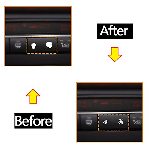 Moonlinks Fan Speed Button Replacement AC Heater Control Fan Switch Button Cap for BMW X5 E70 2006-2013 /BMW X5 E70 LCI 2009-2013, X6 E71 2007-2014（1 Piece） - Image 5