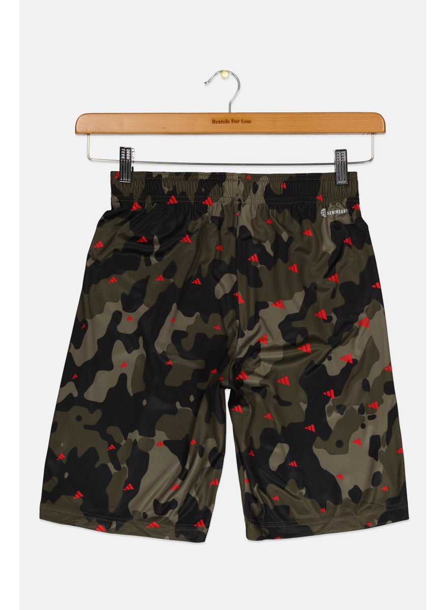 Adidas Kids Girl Brand Logo Training Short, Multicolor  - Image 2