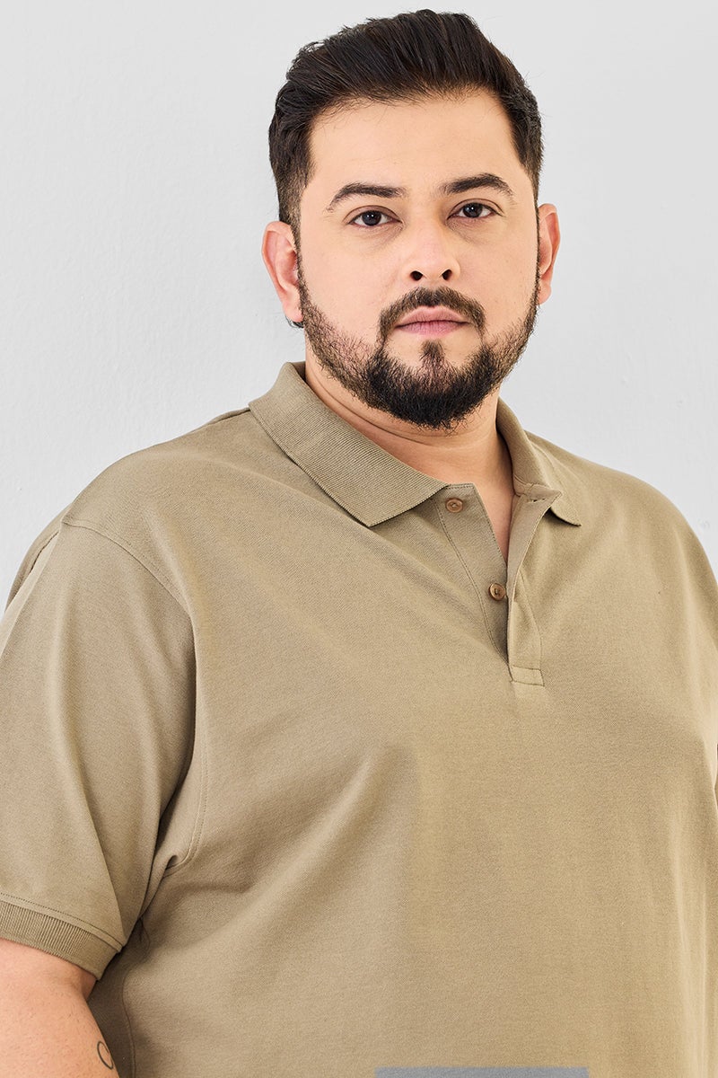SNITCH Plus Size Stretch Polo T-Shirt - Image 3
