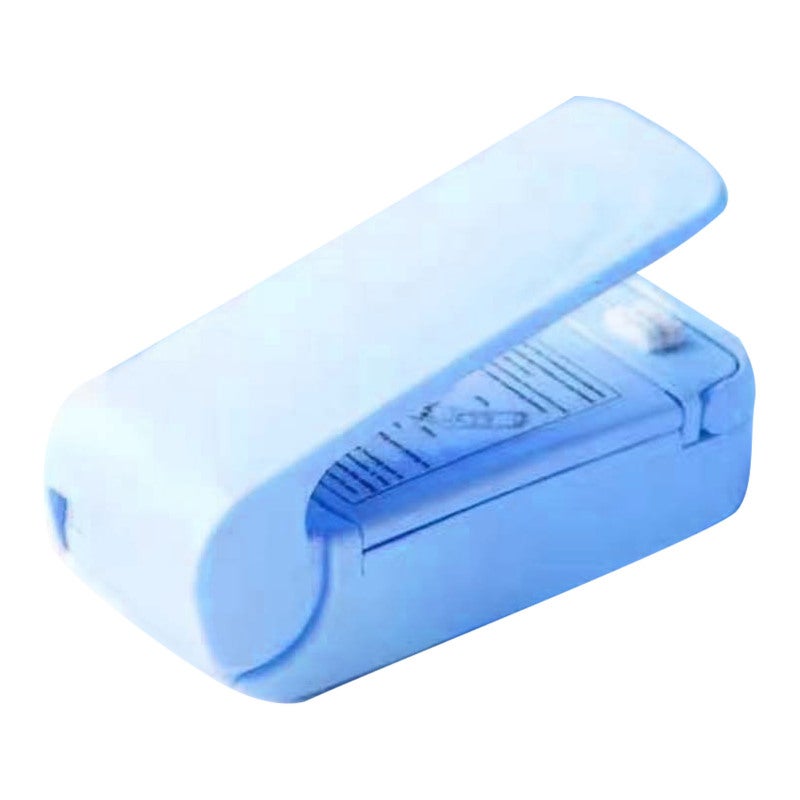 Portable Bag Sealer: Blue Compact Manual Press - Multifunctional Food Sealing Machine for Household Kitchen Outdoor Activities - Image 3