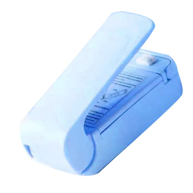 Portable Bag Sealer: Blue Compact Manual Press - Multifunctional Food Sealing Machine for Household Kitchen Outdoor Activities - Image 5