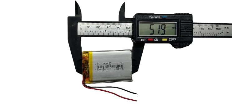 KP Original Battery بطارية KP الأصلية 3.7 فولت 1500 مللي أمبير (ليثيوم بوليمر) بطارية ليثيوم بوليمر قابلة لإعادة الشحن طراز KP-523450 - Image 4