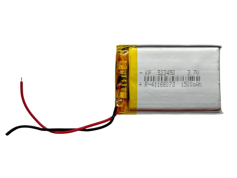 KP Original Battery بطارية KP الأصلية 3.7 فولت 1500 مللي أمبير (ليثيوم بوليمر) بطارية ليثيوم بوليمر قابلة لإعادة الشحن طراز KP-523450 - Image 1