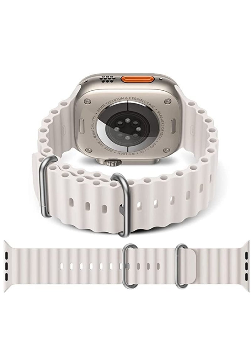ZOOMEE - Ocean Silicone Replacement Band For Apple Watch Series 8/7/6/5/4/SE/Ultra 45/44/42/49mm - Image 1