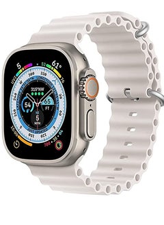 Ocean Silicone Replacement Band For Apple Watch Series 8/7/6/5/4/SE/Ultra 45/44/42/49mm