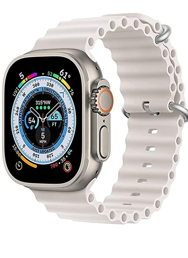 ZOOMEE - Ocean Silicone Replacement Band For Apple Watch Series 8/7/6/5/4/SE/Ultra 45/44/42/49mm - Image 1