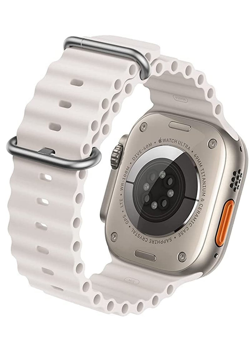 ZOOMEE - Ocean Silicone Replacement Band For Apple Watch Series 8/7/6/5/4/SE/Ultra 45/44/42/49mm - Image 1
