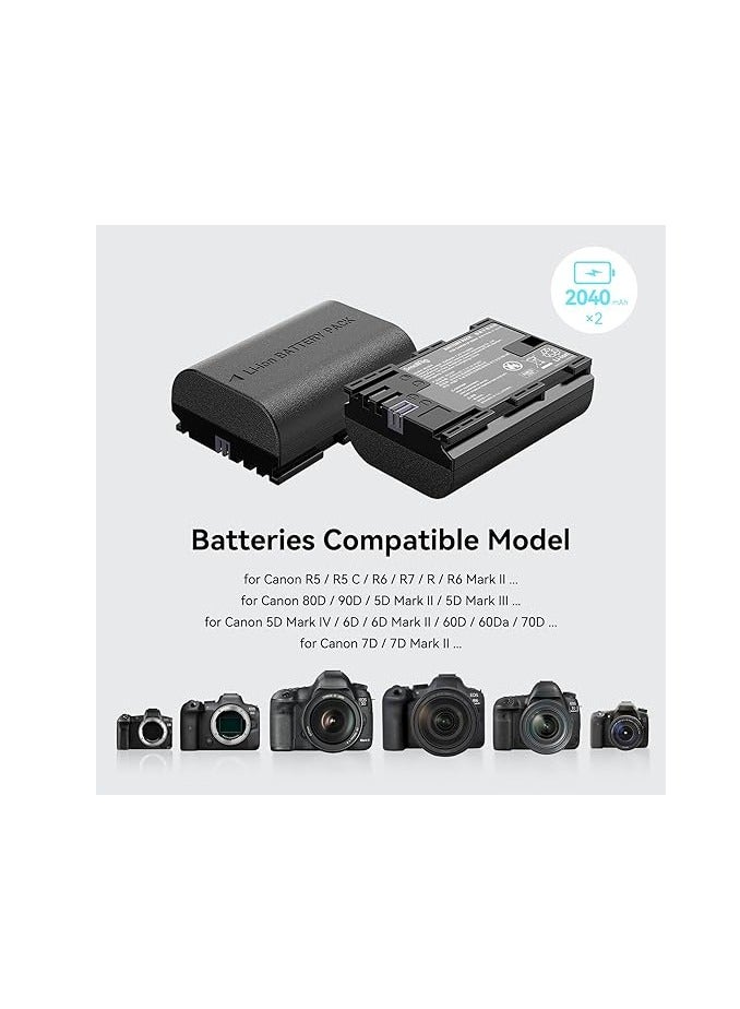 SMALLRIG LP-E6NH CAMERA BATTERY AND CHARGER KIT 3821 - Image 2