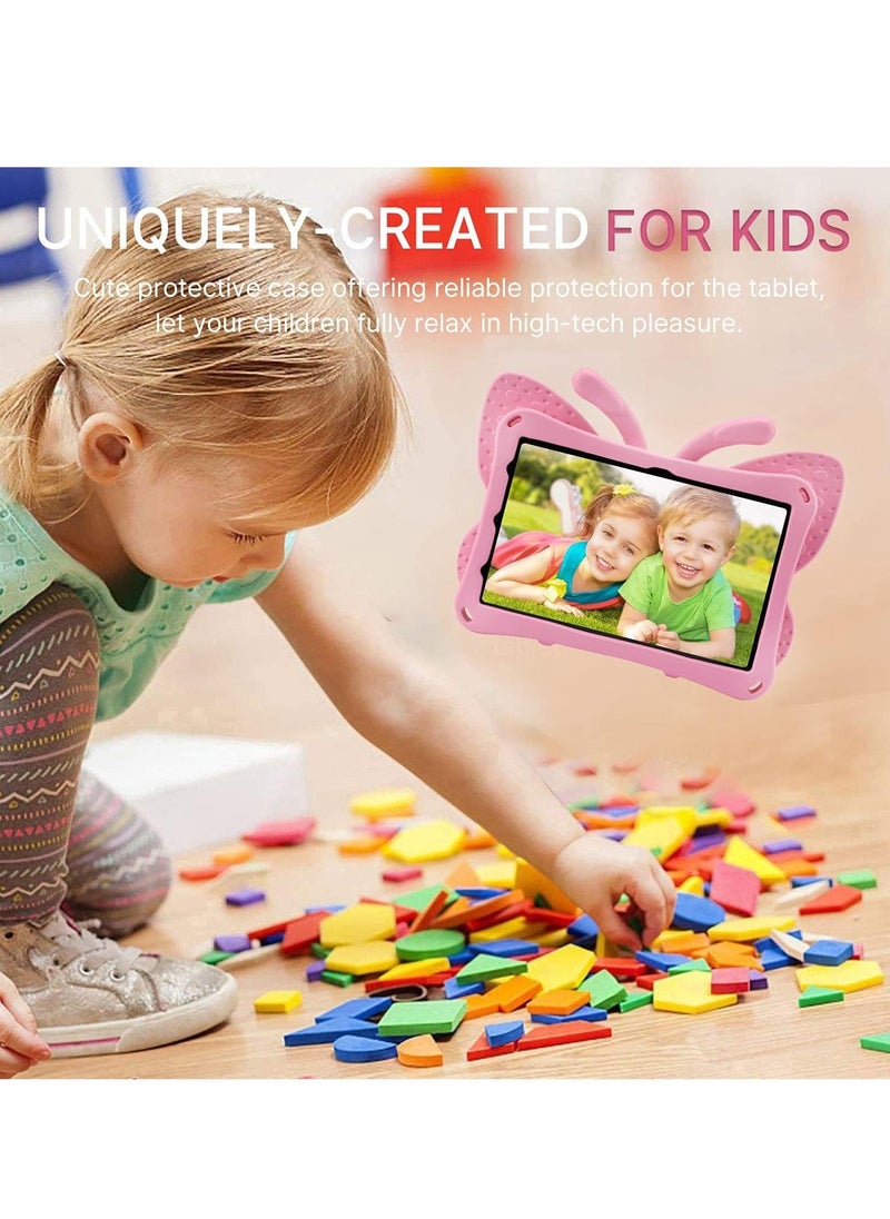 IAF iPad 10 (10th Generation) Kids Case, iPad 10.9 (2022) Butterfly Case with Kickstand â€“ Full-Body Drop Protective, Shockproof, Kid-Proof iPad Case (Pink) - Image 4