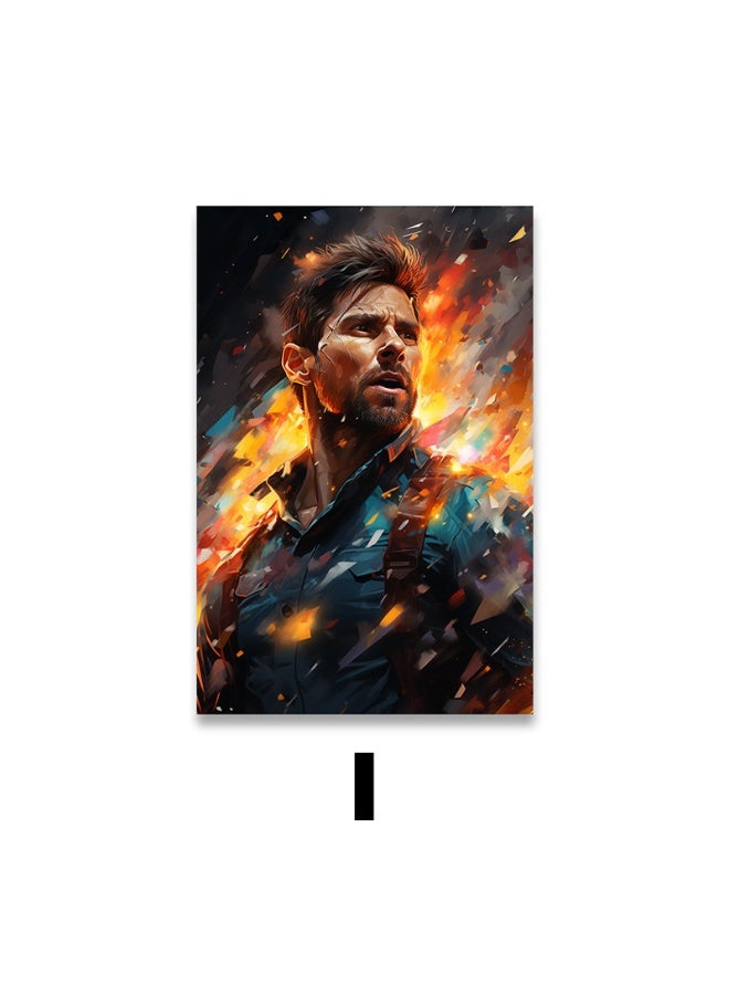 Nariele New football Star Frameless Home Decoration Wall Painting Poster