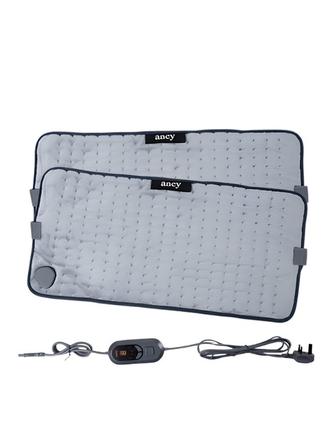 ancy Package of 2 Heating Pads, Electric Heat Pad for Back and Cramps, Electric Fast Heat Pad with 9 Heat Settings, 4 Timer Options, Auto Shut Off, - Image 1