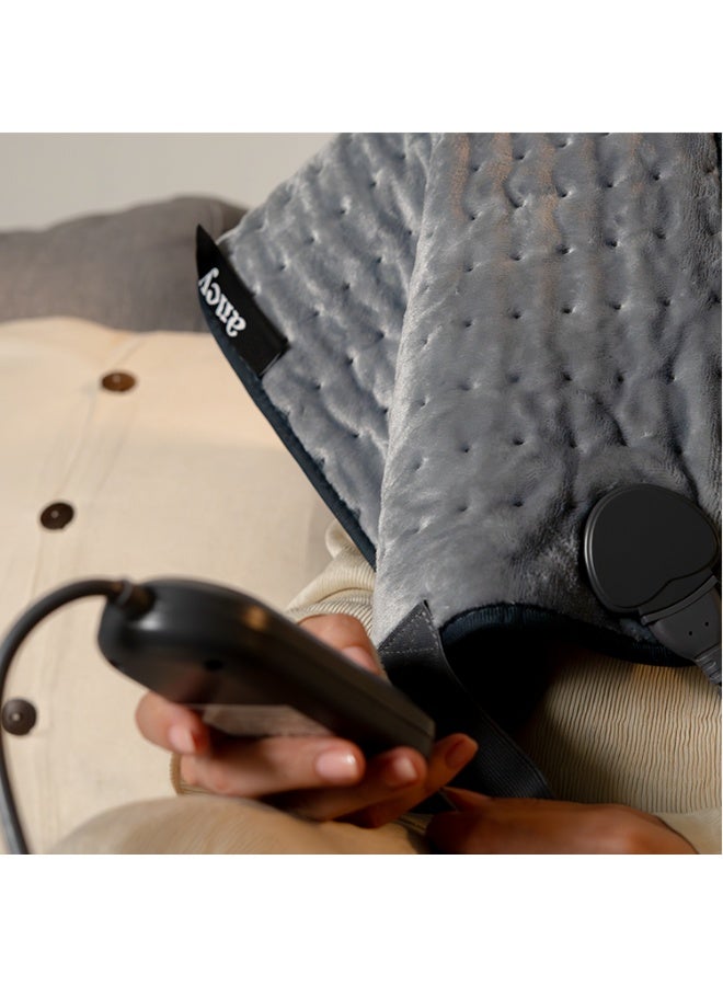 ancy Package of 2 Heating Pads, Electric Heat Pad for Back and Cramps, Electric Fast Heat Pad with 9 Heat Settings, 4 Timer Options, Auto Shut Off, - Image 2