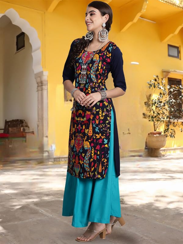 Tee Projekt Crepe Digital Printed Kurti for Women's ll Effortless Elegance Kurti (Pack of 6) - Image 4