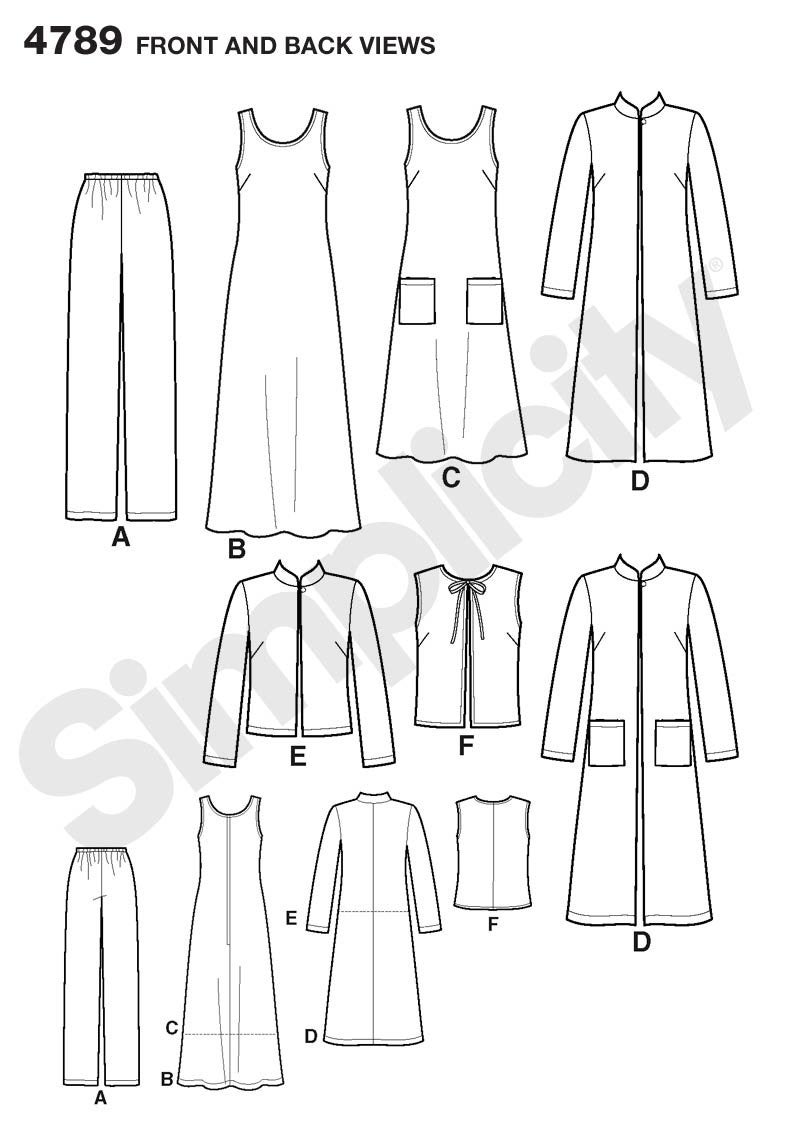 Simplicity Easy-to-Sew 4789 Plus Size Pants, Vest, Jacket and Jumper Sewing Pattern for Women by In K Design, Sizes BB (20W -28W) - Image 2