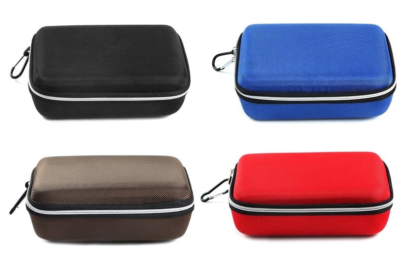 STORE 2508 Store2508 (Pack of 4) Multipurpose EVA Case Storage Box for Cosmetics, Toiletries, Jewellery, Makeup, Stationary, Gadgets, Craft Object, Cables, Chargers, Earphones (19 x 14 x 6 Cm) - Image 1