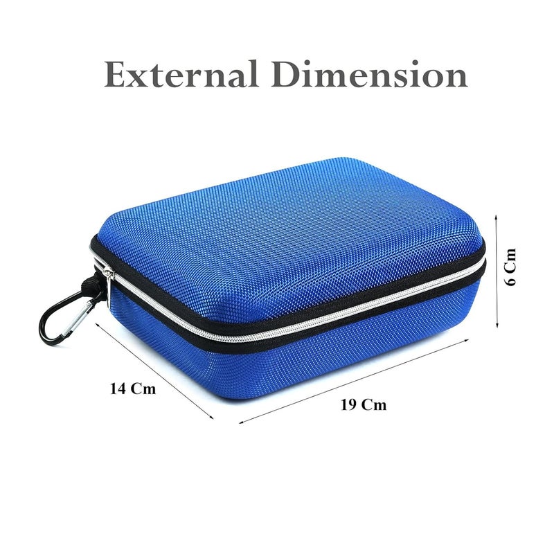 STORE 2508 Store2508 (Pack of 4) Multipurpose EVA Case Storage Box for Cosmetics, Toiletries, Jewellery, Makeup, Stationary, Gadgets, Craft Object, Cables, Chargers, Earphones (19 x 14 x 6 Cm) - Image 5