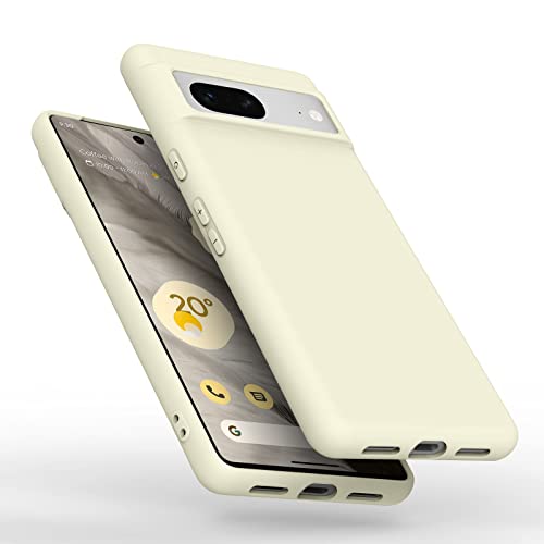 Tobfit TPU Back Cover Case Only for Google Pixel 7, Soft Protective Shockproof Phone Cover for Women Men, Durable Anti-Scratch Shockproof Phone Case for Google Pixel 7 (White) - Image 1