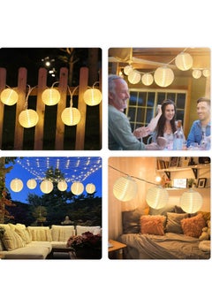 Generic Long Hanging LED Lantern String Lights, String Lights Waterproof, Mini Lantern String Lights for Bedroom, for Patio Wedding Party Bedroom Indoor Outdoor Use (20 Light)  - Image 4