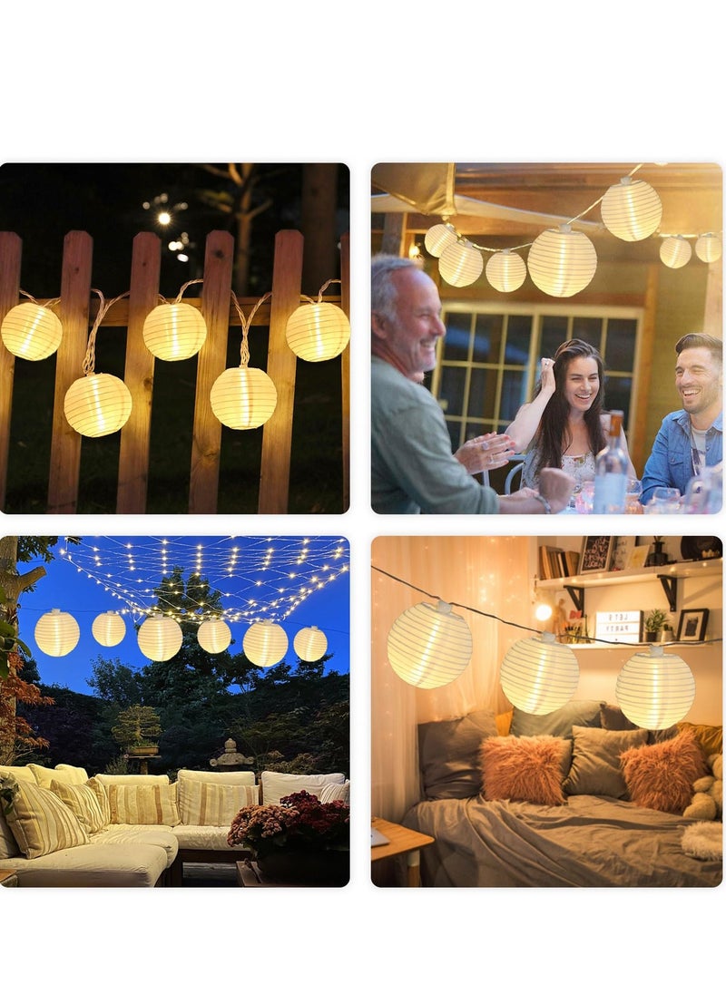 Generic Long Hanging LED Lantern String Lights, String Lights Waterproof, Mini Lantern String Lights for Bedroom, for Patio Wedding Party Bedroom Indoor Outdoor Use (20 Light)  - Image 4