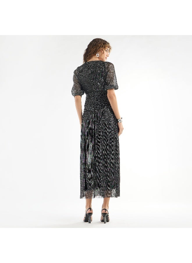 Splash FAV Sparkly Zebra Midi Dress  - Image 4