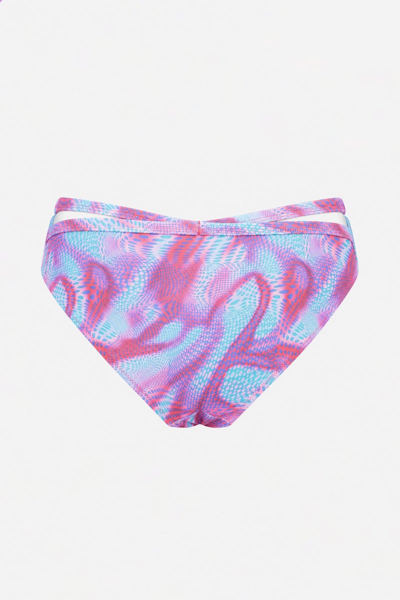 Don't Call Me Jennyfer Women Textured Bikini Bottom, Multicolor - Image 3