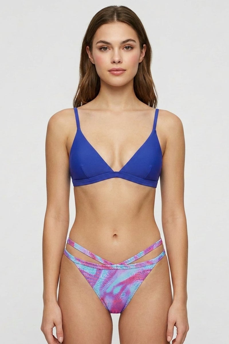 Don't Call Me Jennyfer Women Textured Bikini Bottom, Multicolor - Image 1