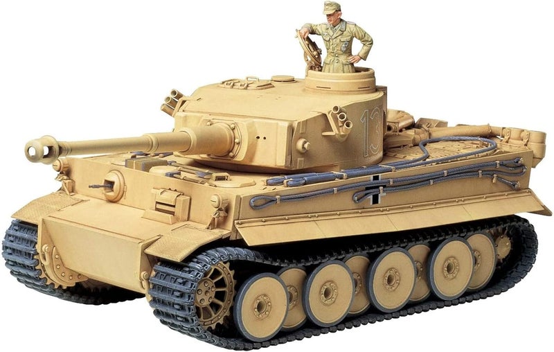 Tamiya 1:35 WWII Tiger I Initial/Early Production Model Kit with Figure - Image 1