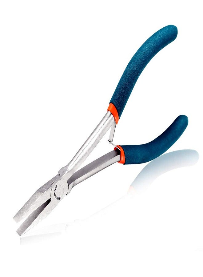 SPEEDWOX Flat Nose Pliers 6 inch, Duckbill Smooth Jaw, Mini Long Reach Jewelry Pliers for Making, High Leverage Wires - Image 1