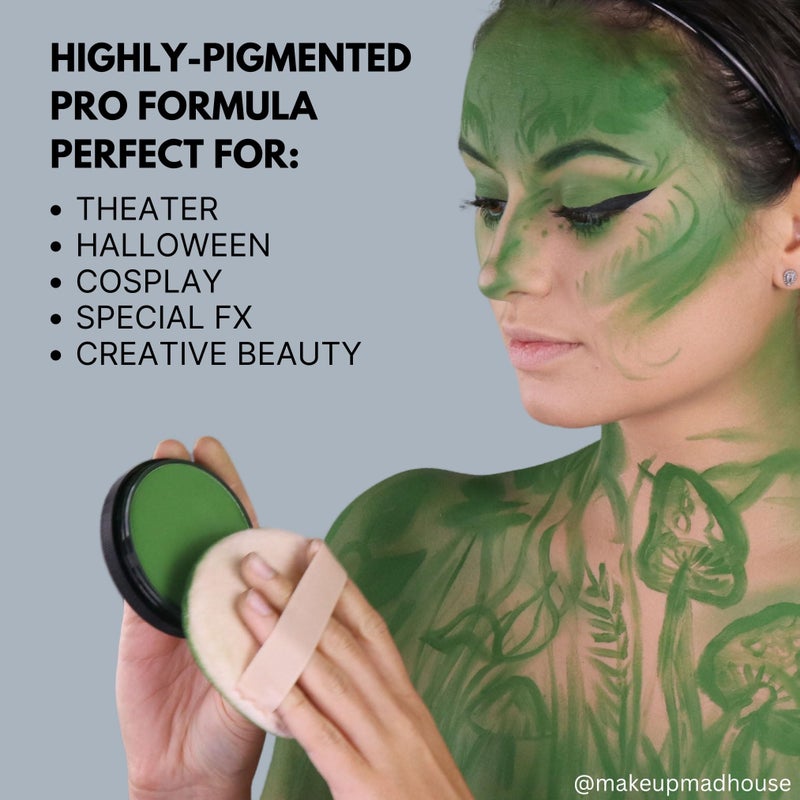 Mehron Makeup StarBlend Cake Makeup | Wet/Dry Pressed Powder | Powder Foundation | Yellow Face Paint & Body Paint 2 oz (56g) - Image 5