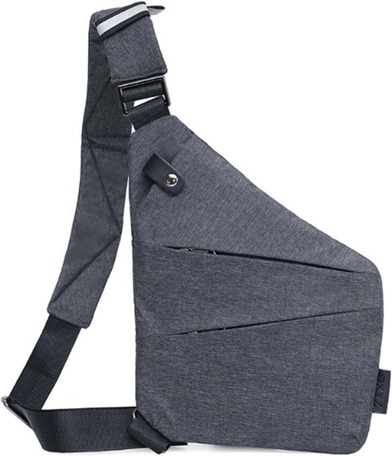 cheekyglo 2023 New Personal Flex Bag - Fashion Anti-thief Slim Sling Bag, Side Crossbody Backpack for Outdoor Grey Left - Image 1