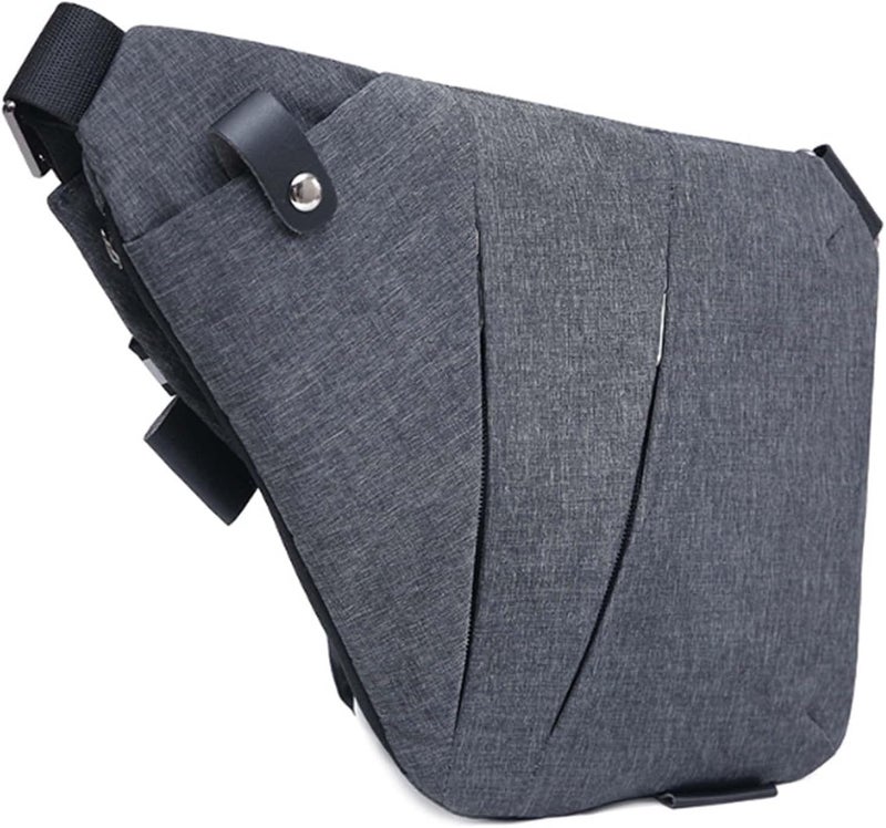 cheekyglo 2023 New Personal Flex Bag - Fashion Anti-thief Slim Sling Bag, Side Crossbody Backpack for Outdoor Grey Left - Image 3