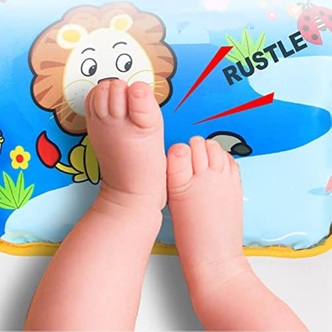 INFANT CAR SEAT TOY FOR BABIES 0-6 MONTHS, KICK AND PLAY ACTIVITY CENTER WITH MIRROR JINGLING TOYS,FUN TRAVEL BABY TOY FOR REAR CAR SEAT, BABY TRAVEL TOYS(SNOWY MOUNTAINS) - Image 3