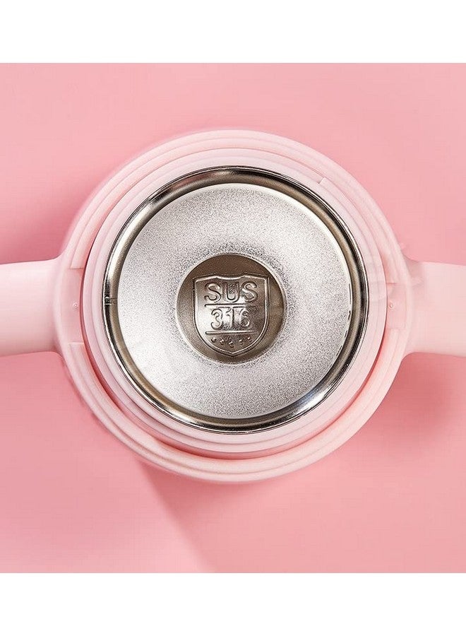 FunBlast Water Stainless Steel Bottle For Kids Double Wall Vacuum School Water Bottle For Kids 310 Ml Bpa Free Water Bottle For Kids Insulated Bottle With Straw Strap And Side Handle (Pink) - Image 5