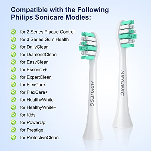 MRYUESG Toothbrush Replacement Heads Compatible with Philips Sonicare, 10 Pack, MRYUESG Electric Brush Head for Phillips Plaque Control - Image 2