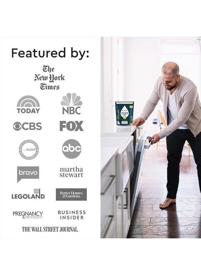 puracy Dishwasher Pods 50 Count, Natural Dishwasher Detergent, Free & Clear Dish Tabs, Tiktok Trend Items, Enzyme-Powered, Spot & Residue-Free, Must Haves from Tiktok Made Me Buy It - Image 4