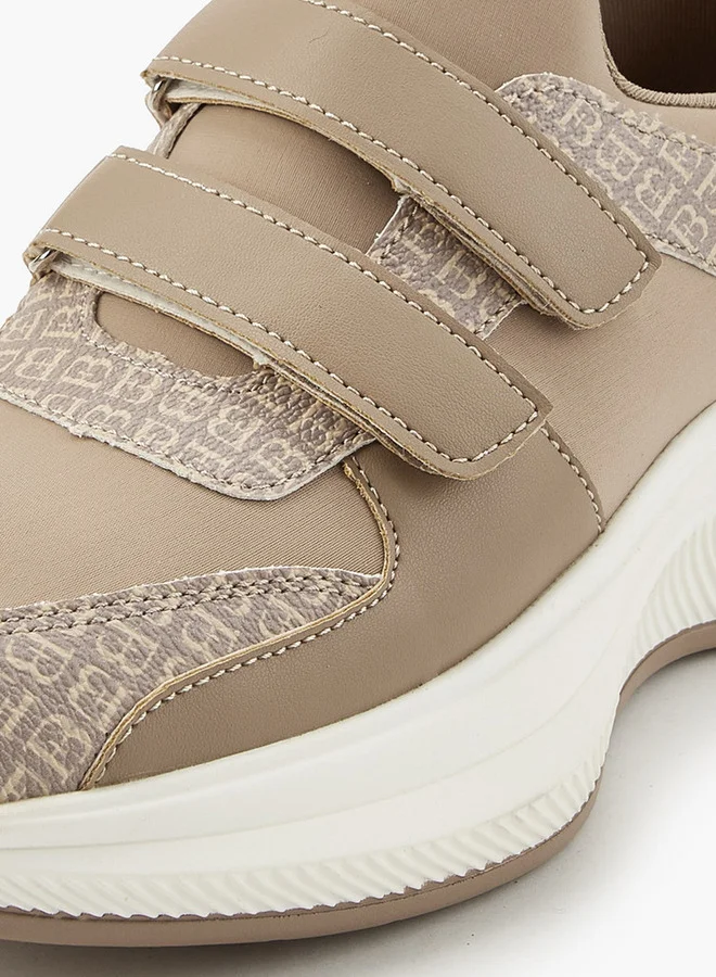 فلورا بيلا من شو إكسبرس Panelled Sneakers with Hook and Loop Closure