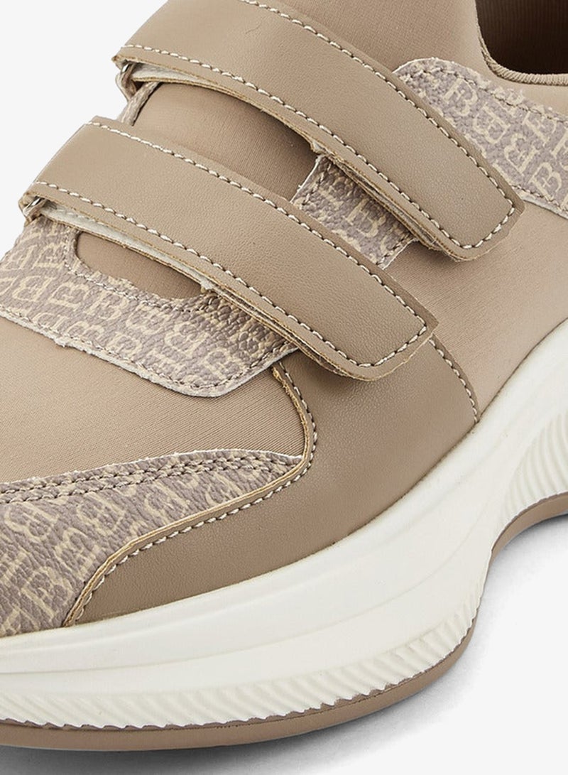 Flora Bella By Shoexpress Panelled Sneakers with Hook and Loop Closure - Image 4