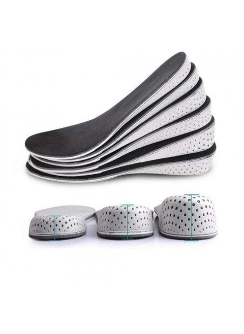 1Pair Soft Breathable Memory Foam Full Length Height Increase Insole Invisible Increasing Heel Lifting Inserts Short Boots Lifts Pads Elevator Insoles for Unisex Men Women(2.3cm Height)