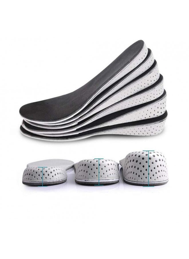1Pair Soft Breathable Memory Foam Full Length Height Increase Insole Invisible Increasing Heel Lifting Inserts Short Boots Lifts Pads Elevator Insoles for Unisex Men Women(2.3cm Height)