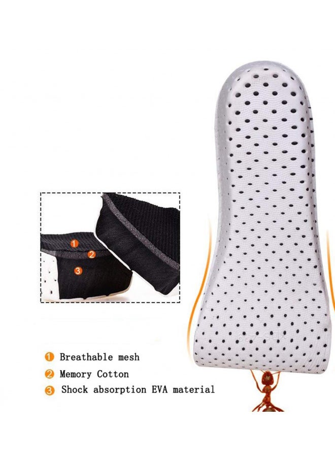 1Pair Soft Breathable Memory Foam Full Length Height Increase Insole Invisible Increasing Heel Lifting Inserts Short Boots Lifts Pads Elevator Insoles for Unisex Men Women(2.3cm Height)