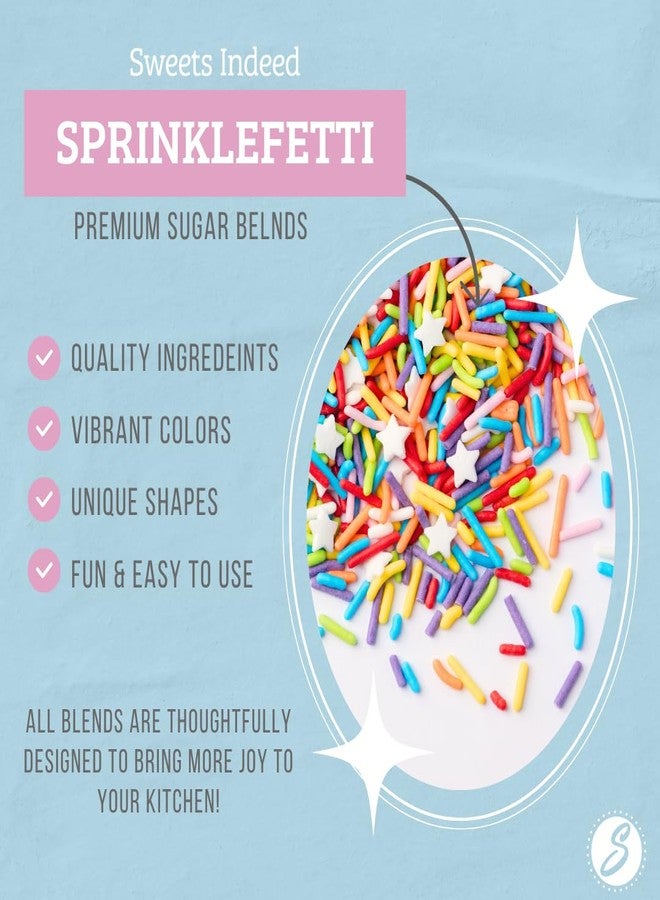 Sweets Indeed, Bulk Sprinkles, 1.3 pounds, Sprinkle Mix, Perfect for Cake Decorations, Baking Ice Cream Cookies Cupcake Topper (Rainbow Jimmies) - Image 2