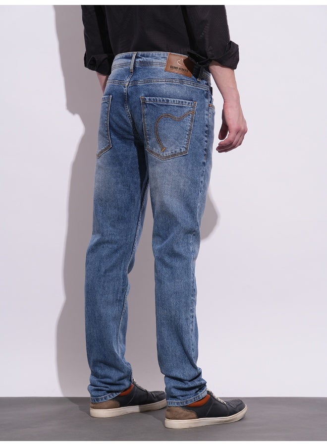 Being Human Mens Light Tone Slim Fit Denims - Image 3