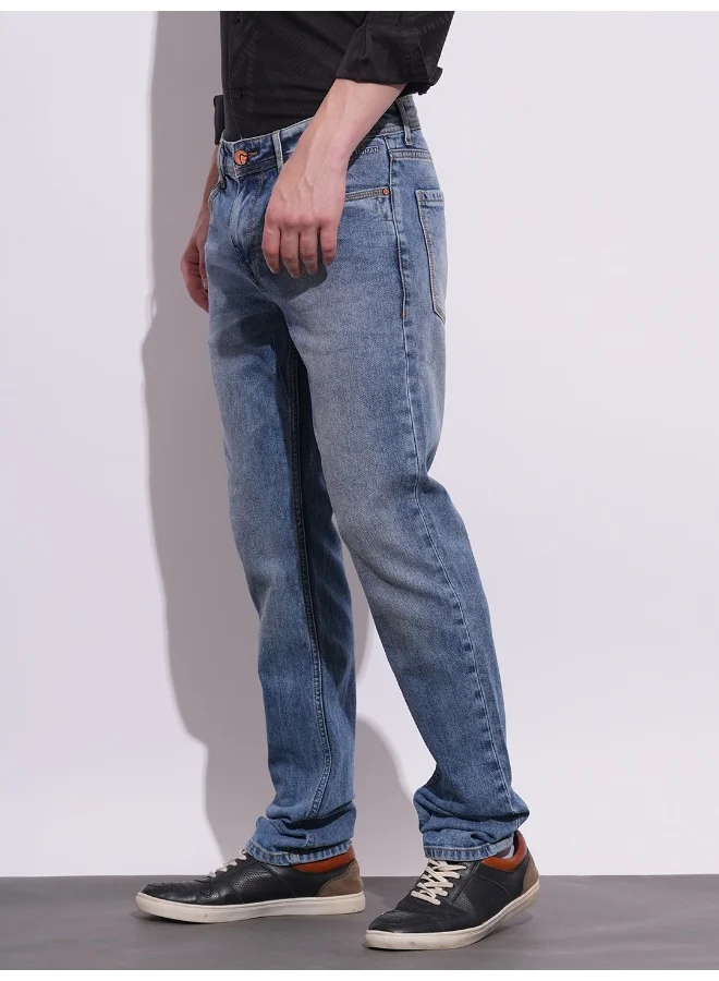 Being Human Mens Light Tone Slim Fit Denims