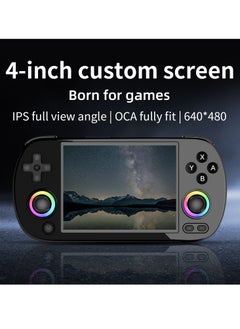 ANBERNIC  Retro RG40XX H Portable Game Console, 64-bit, Linux, 4.0-inch IPS screen, Compatible with 5G WiFi, Bluetooth, HDMI-TV output (Black, 64GB)  - Image 2
