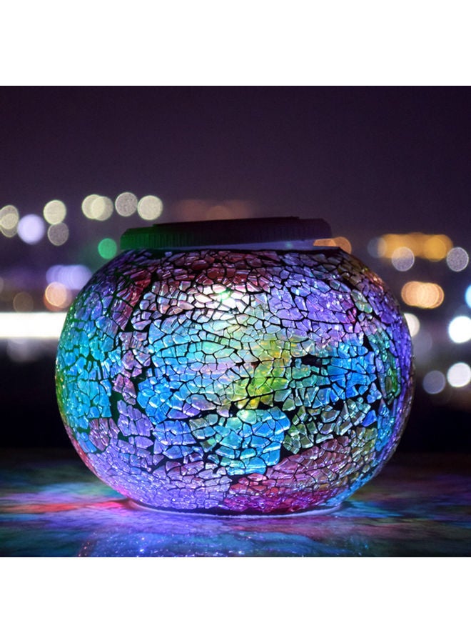 نيبمينينت مصباح يعمل بالطاقة الشمسية مُتغّير اللّون بتصميم كرة فسيفساء متعدد الألوان 17.5x12.5x17.5سم - Image 4